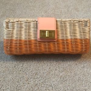 J. Crew Wicker Clutch